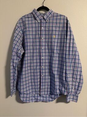 Ralph Lauren Blue Plaid Button-Down Shirt